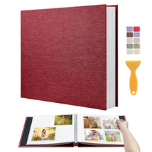 Large Self Adhesive Scrapbook Photo Album with Linen Cover 40 Pages