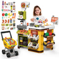 Grocery Store Playset with Shopping Cart Cash Register and Play Food