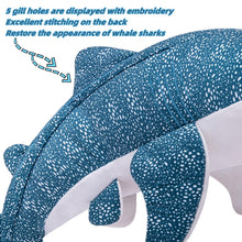 Realistic Extra Large 47 Inch Blue Whale Shark Plush Toy for Kids