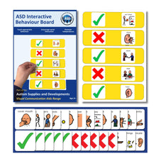 Plastic Visual Interactive Behavior Board for Autism Support