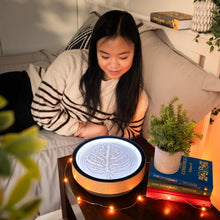 Mini Sand Art Table with Bamboo Frame Smart LED Lighting and App Control