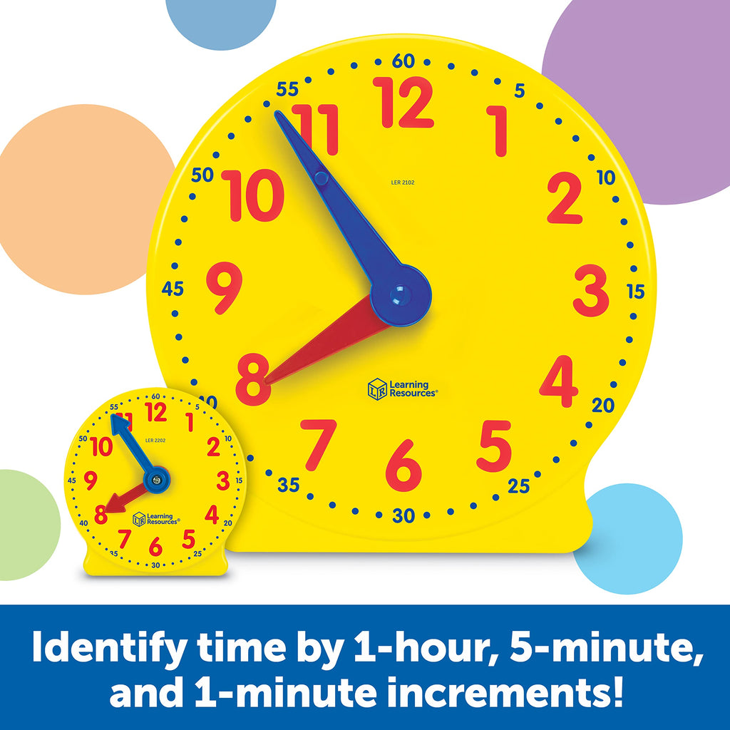 Classroom Teaching Clock Kit for Learning to Tell Time