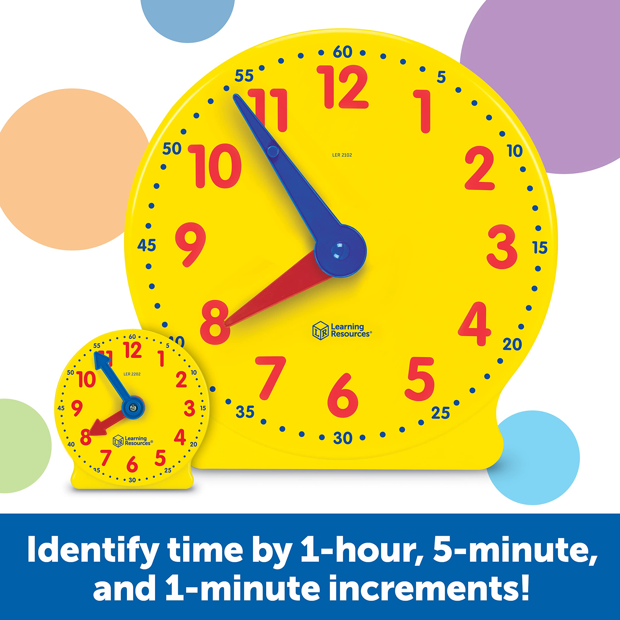 Classroom Teaching Clock Kit for Learning to Tell Time