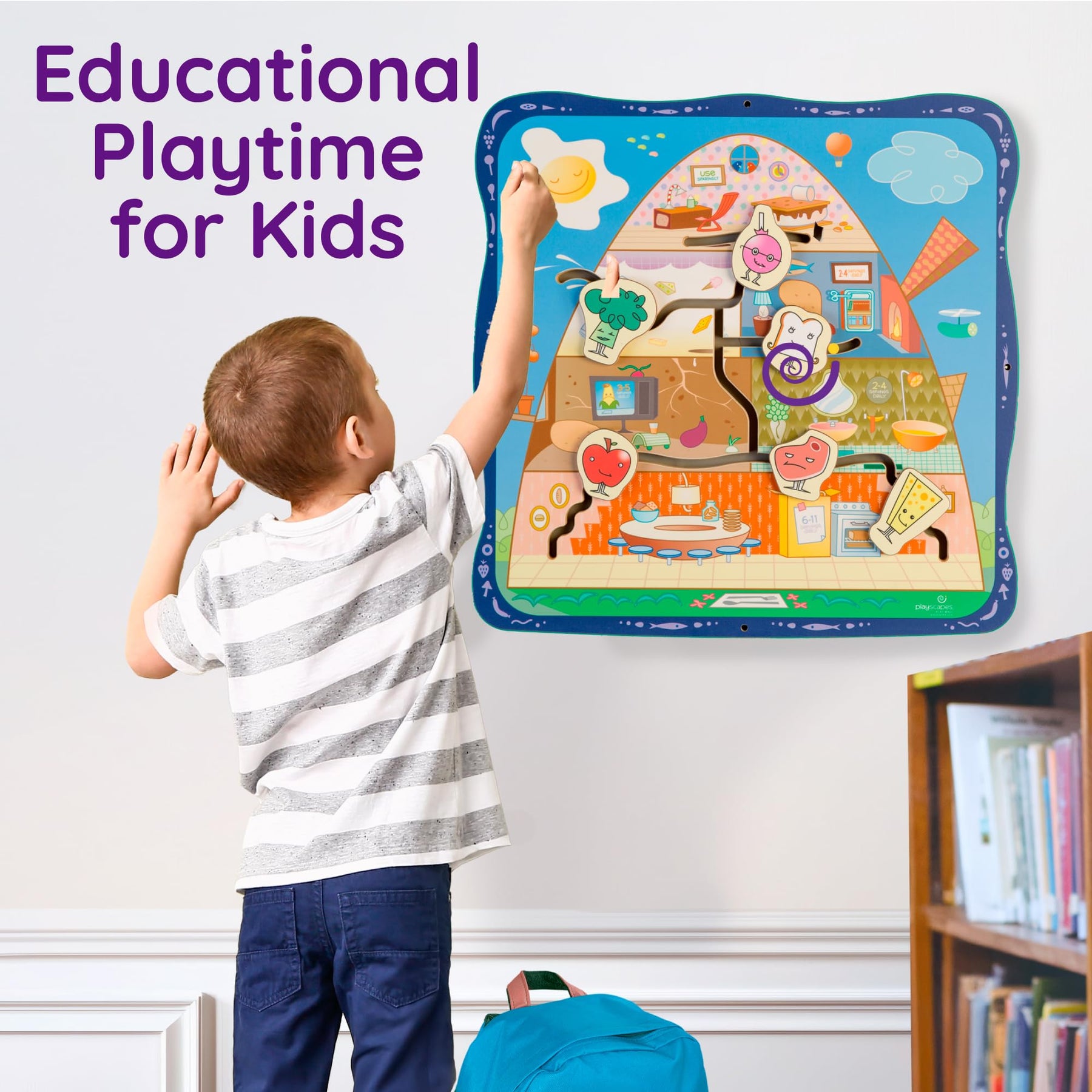 Healthy House Sensory Wall Activity Panel for Toddlers and Kids