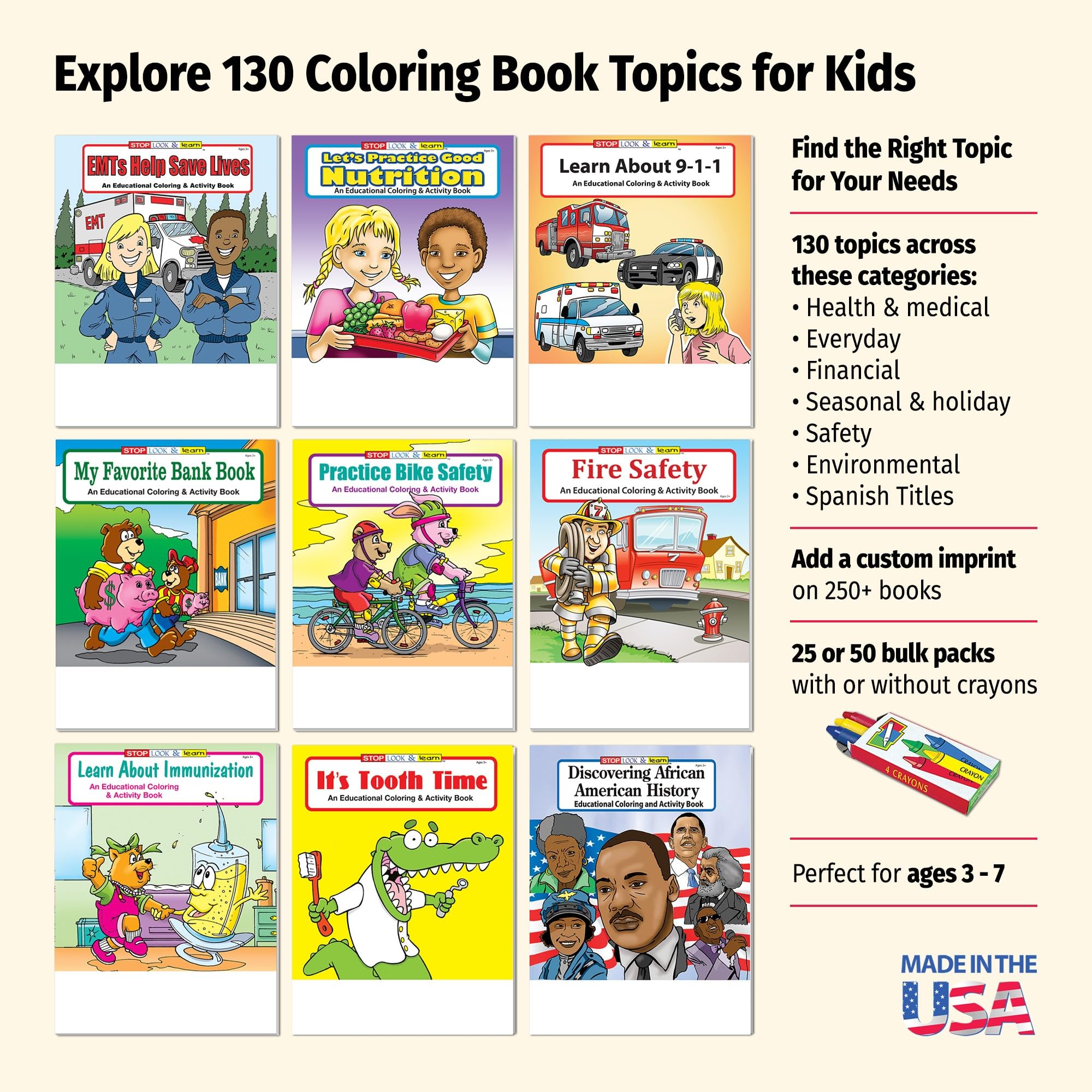 Kids Healthy Eating Educational Coloring and Activity Book