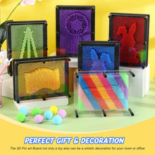Large Colorful 3D Pin Art Impression Board for Kids and Adults
