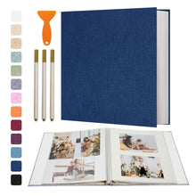 Self Adhesive Scrapbook Photo Album with Magnetic Pages and Metallic Pen