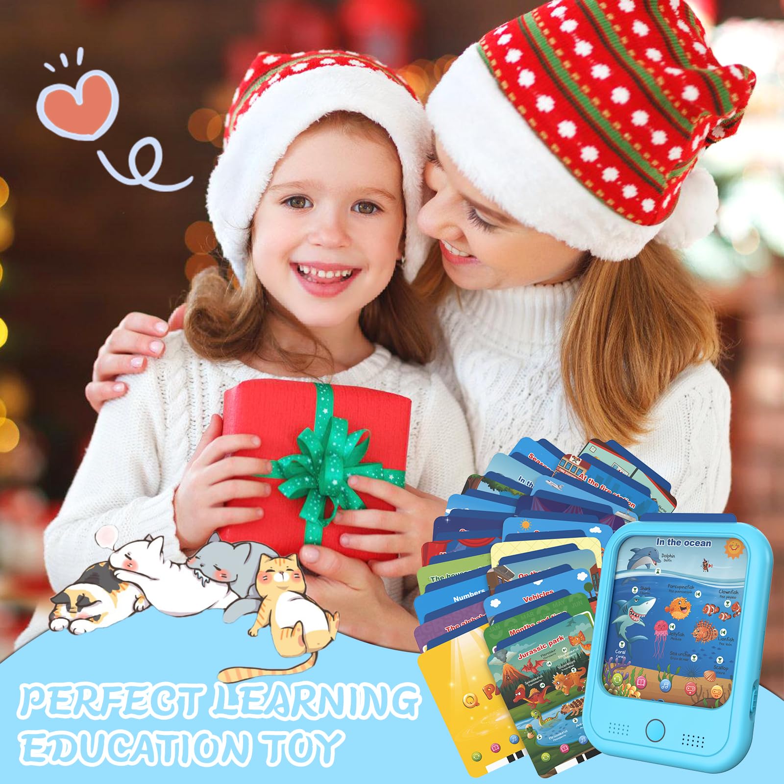 Kids Learning Tablet with Colors Letters Numbers Animals and Weather