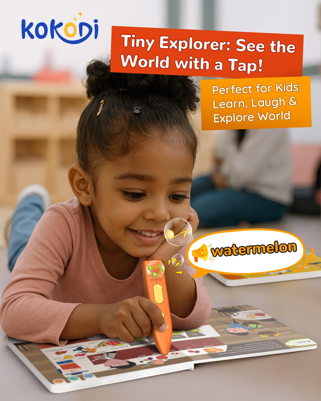 Kids Interactive Talking Pen Book Set for Early Learning and Sensory Play