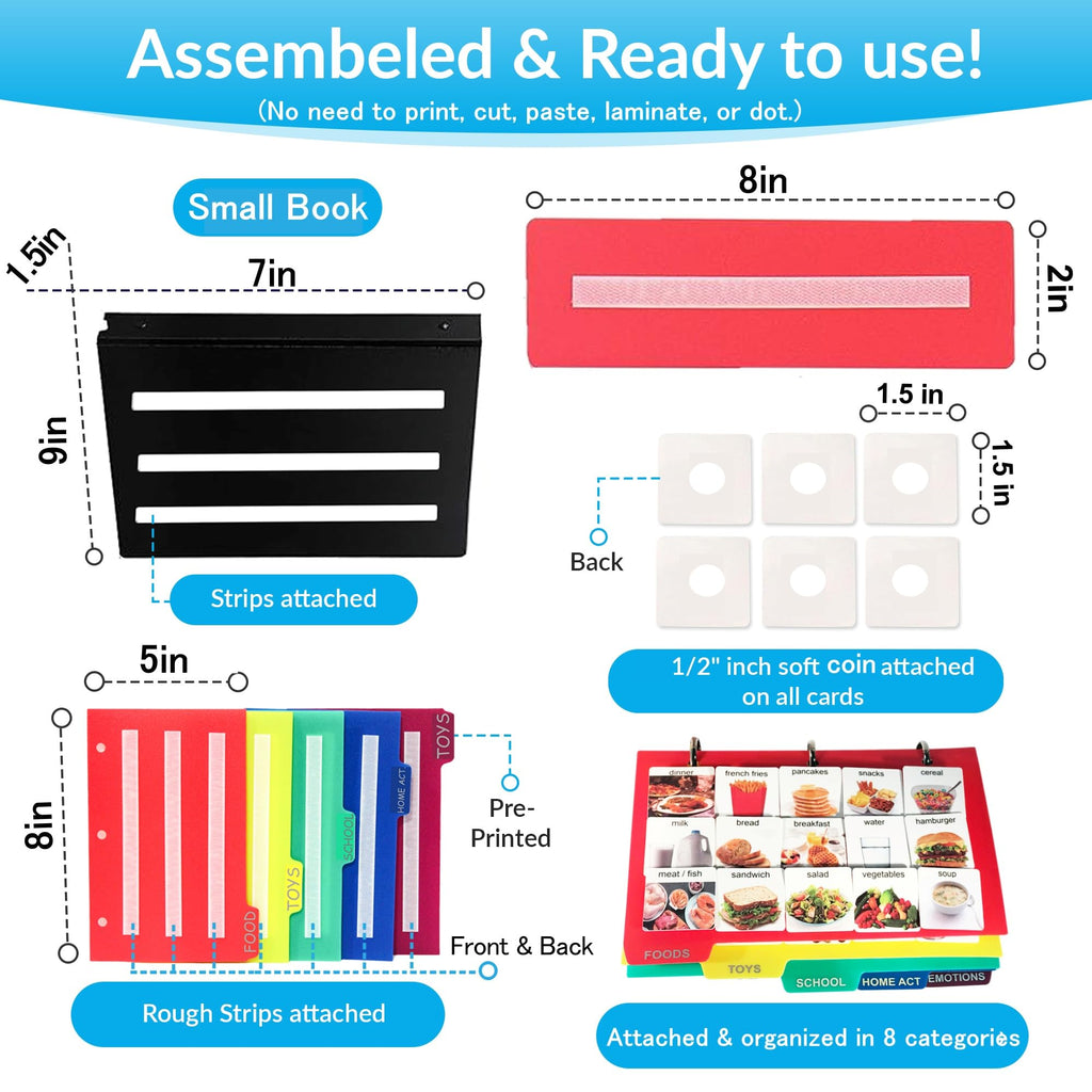 162 Autism Visual Communication Picture Cards for Speech and Vocabulary