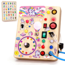 Montessori Busy Board Sensory Travel Toy for Toddlers