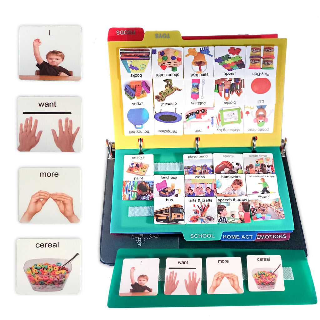 162 Autism Visual Communication Picture Cards for Speech and Vocabulary