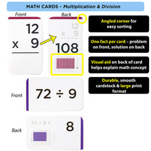 Jumbo Multiplication Flash Cards with 173 Cards for Grades 2 to 6