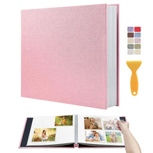 Large Self Adhesive Scrapbook Photo Album with Linen Cover 40 Pages