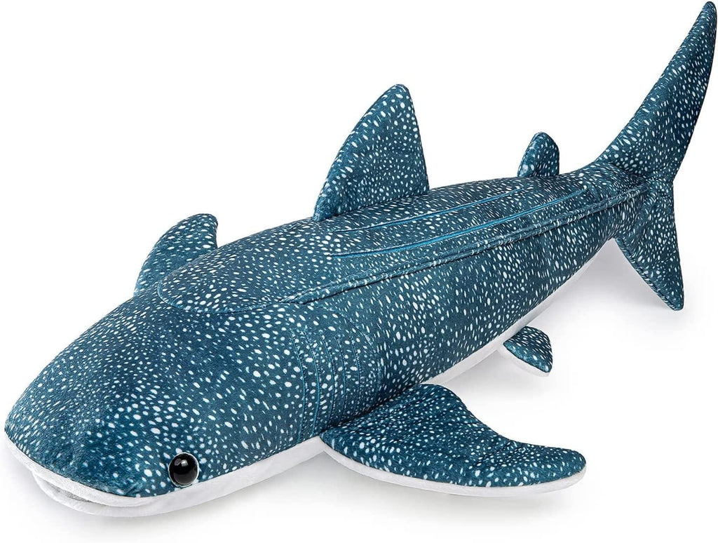 Realistic Extra Large 47 Inch Blue Whale Shark Plush Toy for Kids