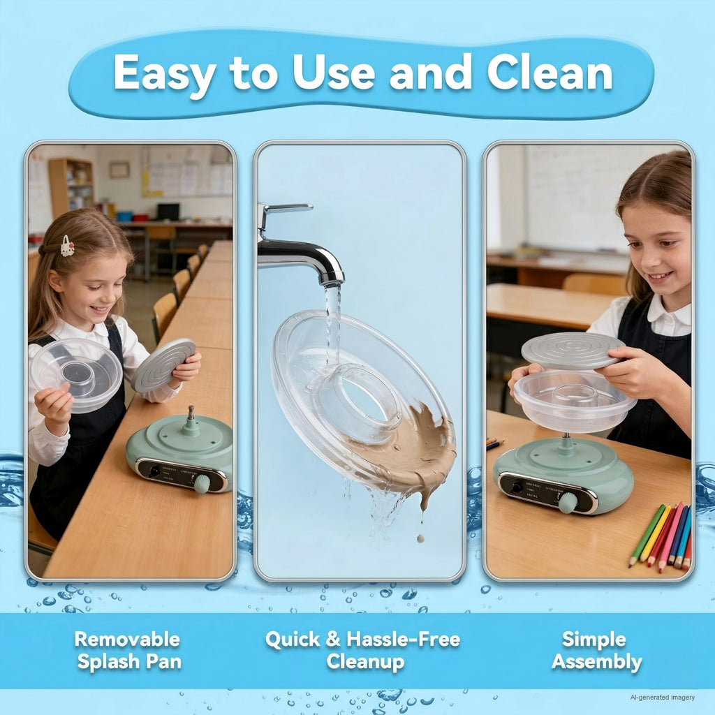 Kids Pottery Wheel Arts and Crafts Kit for Ages 6 to 12