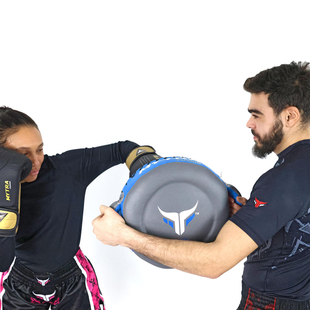 Round Boxing Focus Mitts for Martial Arts Speed and Accuracy Training