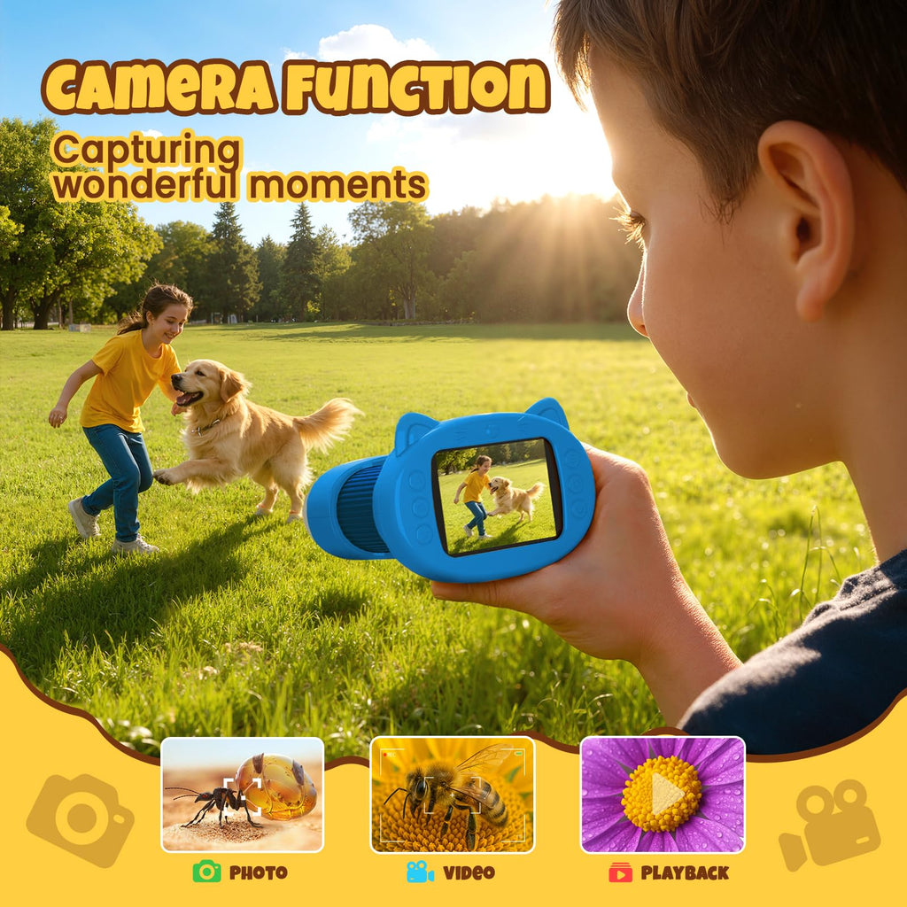 Portable Digital Microscope for Kids with 1000X Zoom and 4K Screen