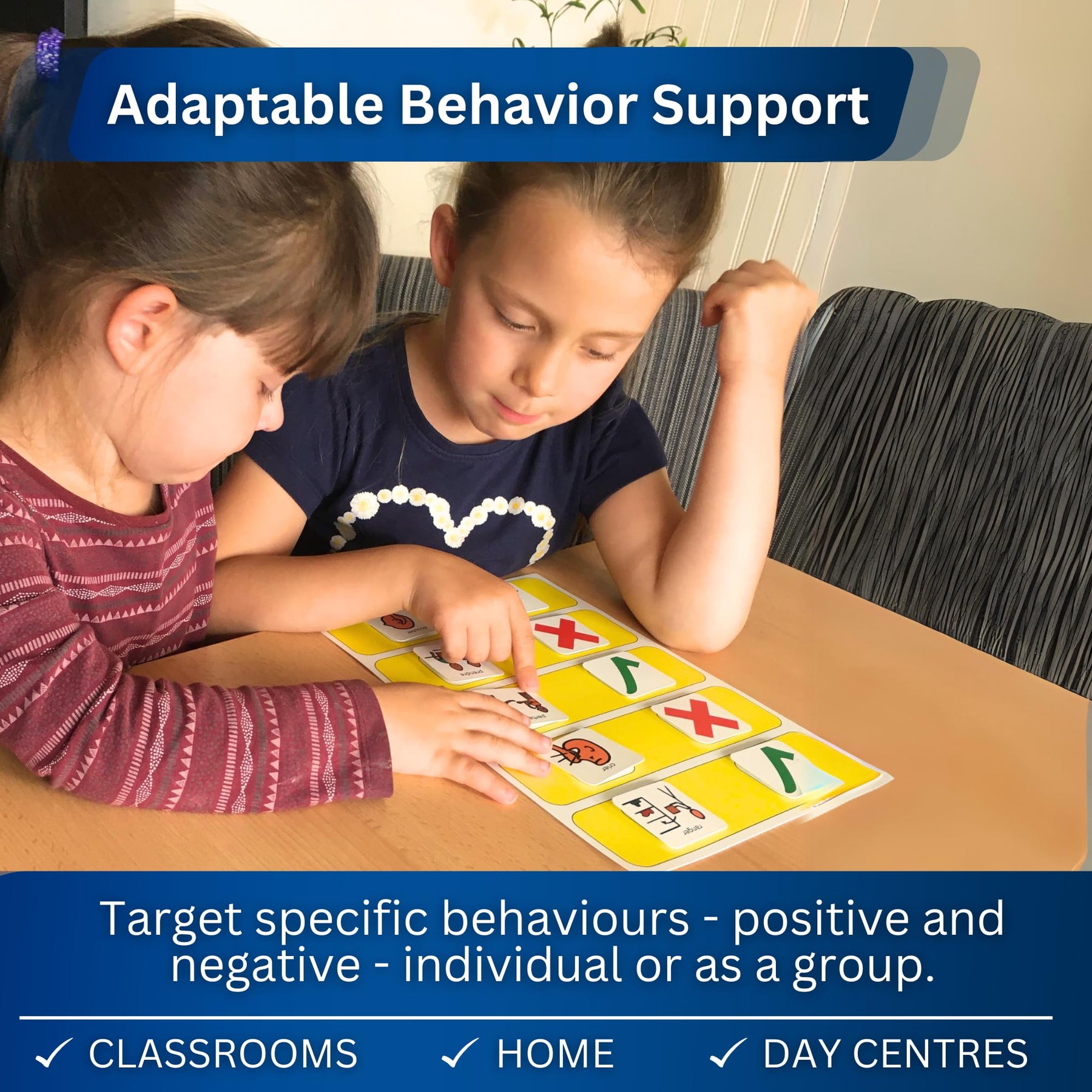 Plastic Visual Interactive Behavior Board for Autism Support
