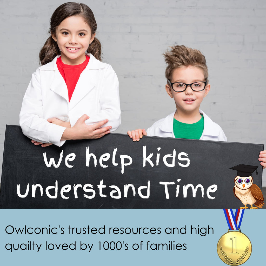 Kids Telling Time Teaching Clock with Learning Watch