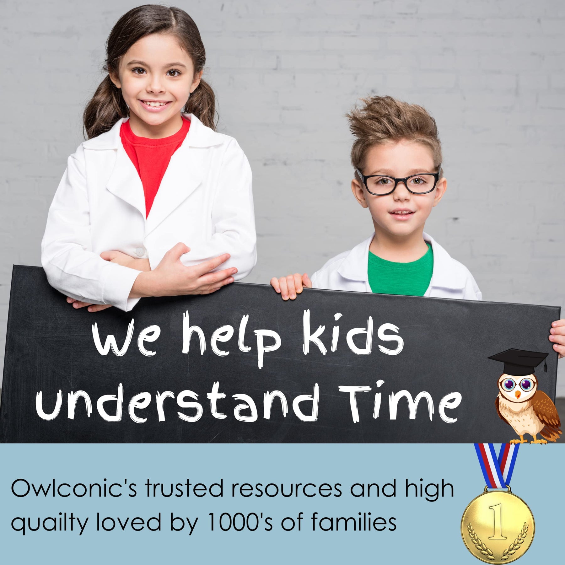 Kids Telling Time Teaching Clock with Learning Watch