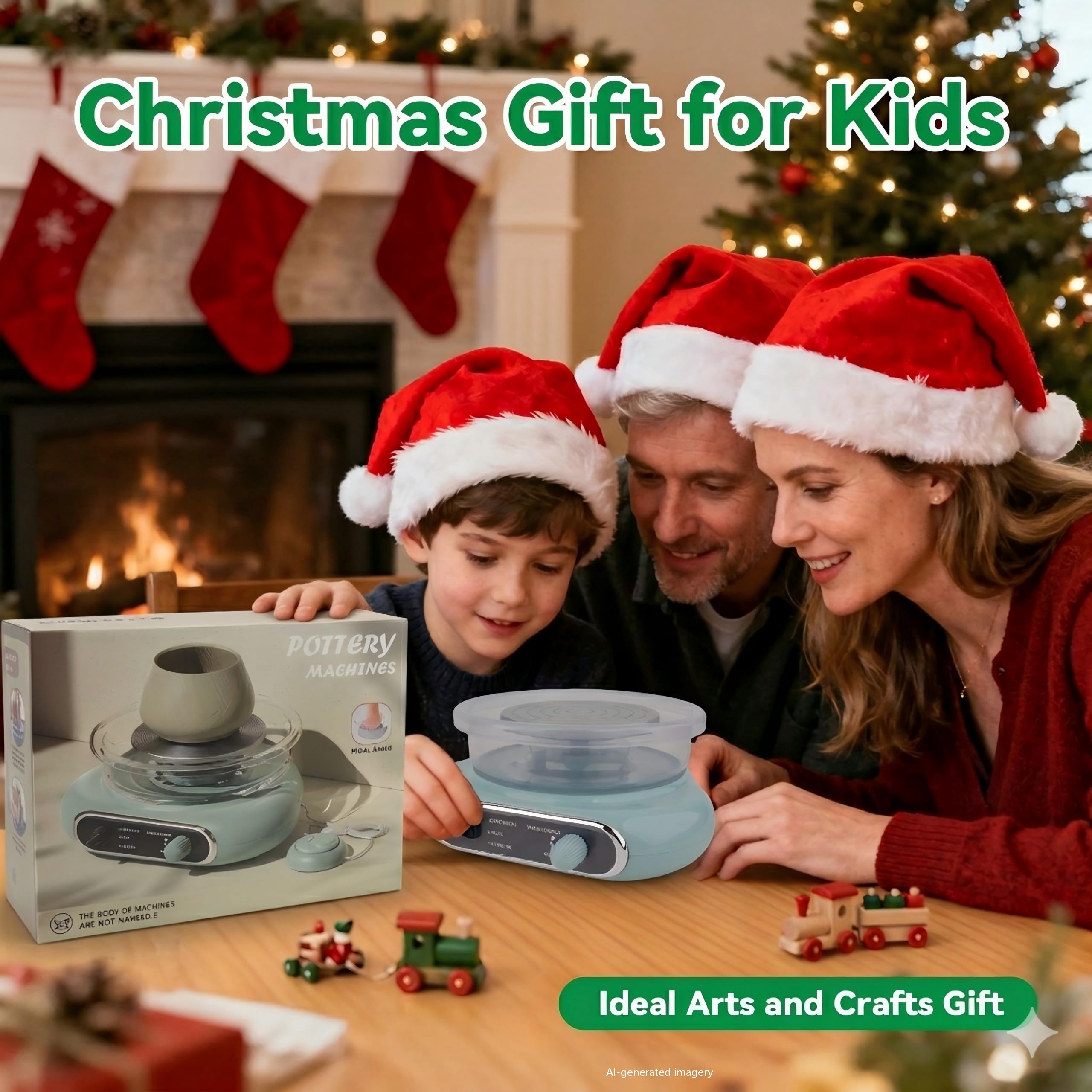 Kids Pottery Wheel Arts and Crafts Kit for Ages 6 to 12