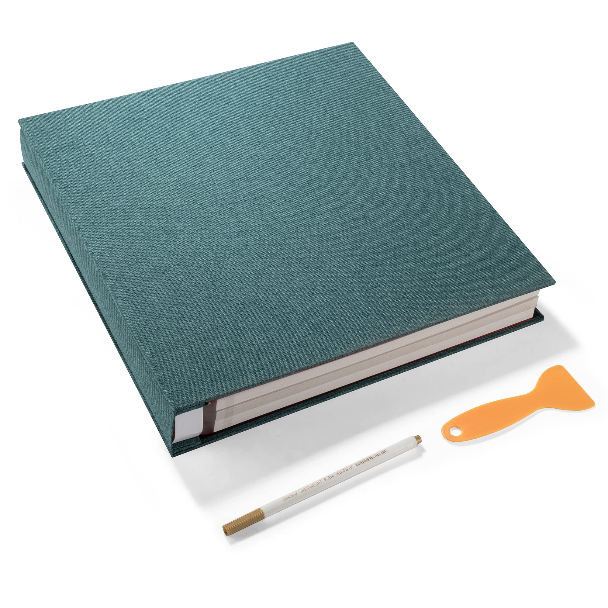Large Self Adhesive Scrapbook Photo Album with Linen Cover 40 Pages