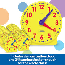 Classroom Teaching Clock Kit for Learning to Tell Time