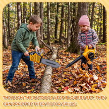 Kids Gardening Tool Set with Leaf Blower Trimmer Chainsaw and Mower