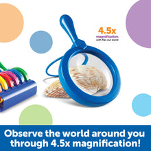 Primary Science Jumbo Magnifiers with Stands Set of Six for Kids