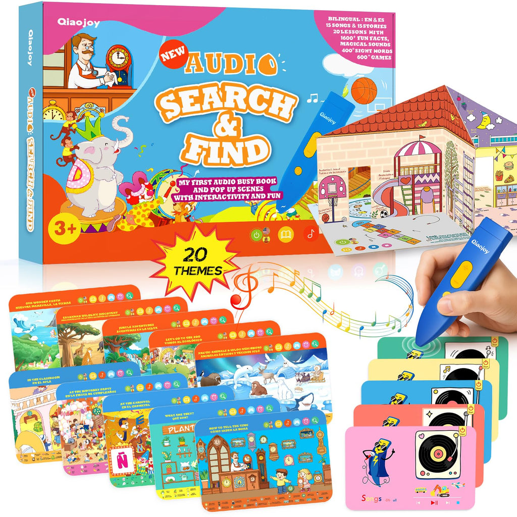 Bilingual Interactive USA and World Map Geography Learning Toy for Kids
