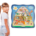 Healthy House Sensory Wall Activity Panel for Toddlers and Kids