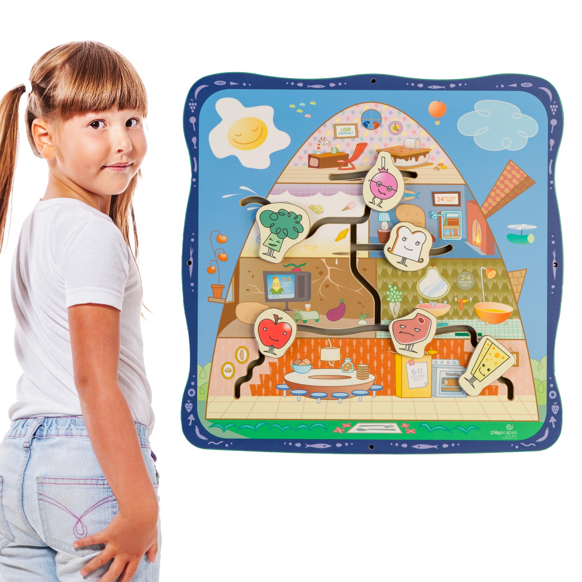Healthy House Sensory Wall Activity Panel for Toddlers and Kids