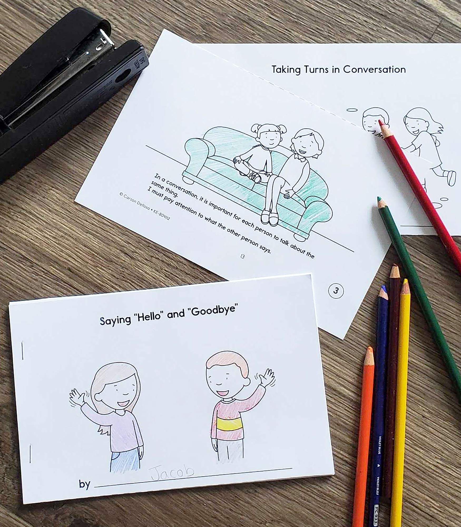 Social Skills Activity Books for Kids Communication Emotions and Manners
