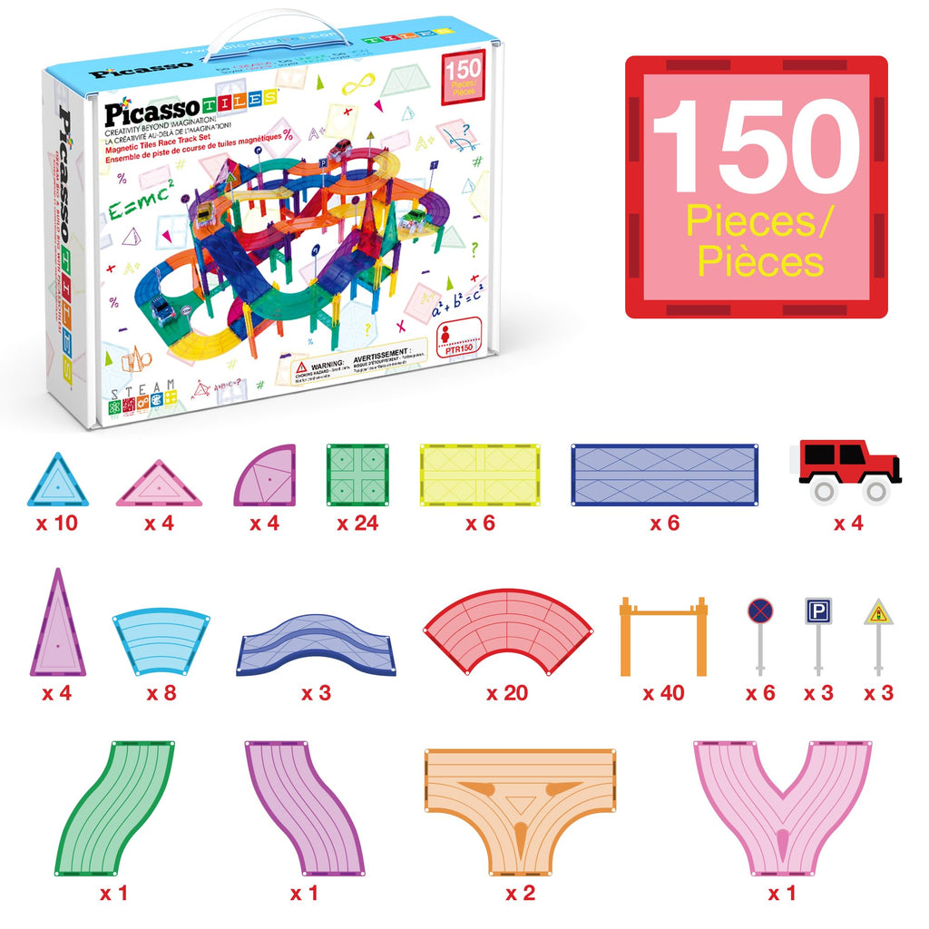 Magnetic Race Car Track Building Set