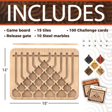 Marble Circuit Logic Puzzle Game with 100 Brain Teasers for Ages 8 Plus