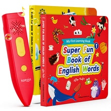 Kids Interactive Talking Pen Book Set for Early Learning and Sensory Play