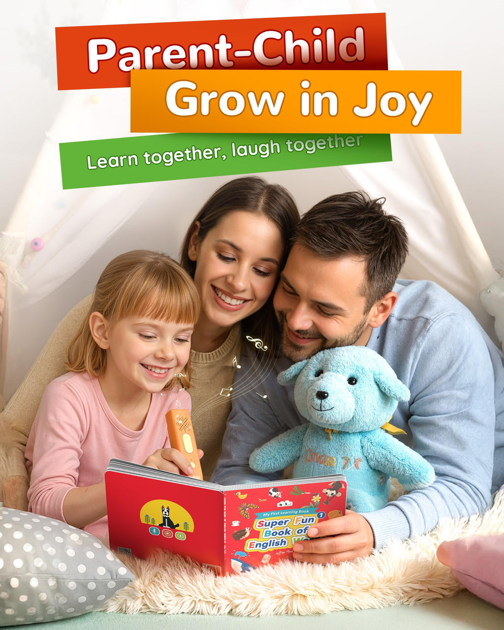 Kids Interactive Talking Pen Book Set for Early Learning and Sensory Play