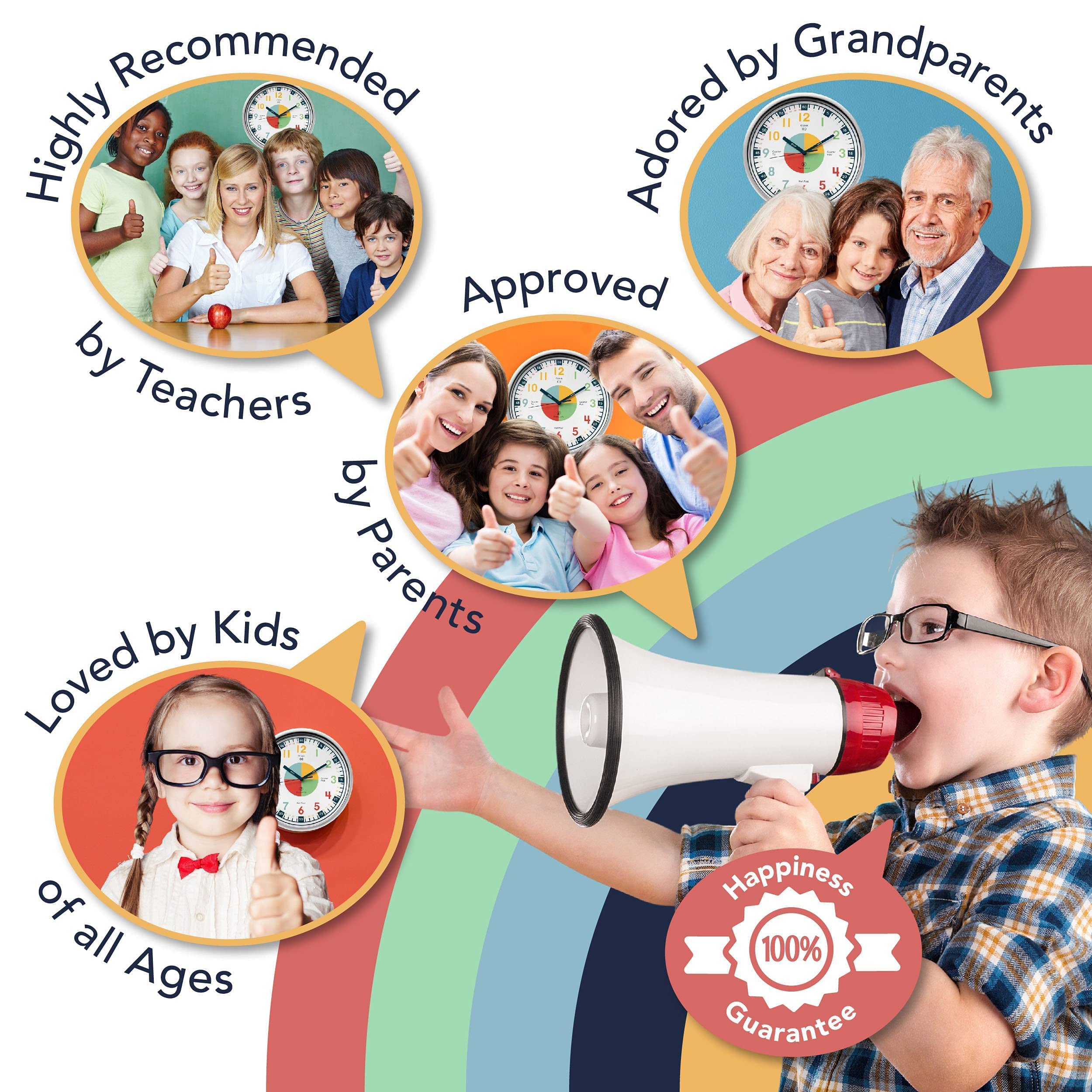 Kids Telling Time Teaching Clock with Learning Watch