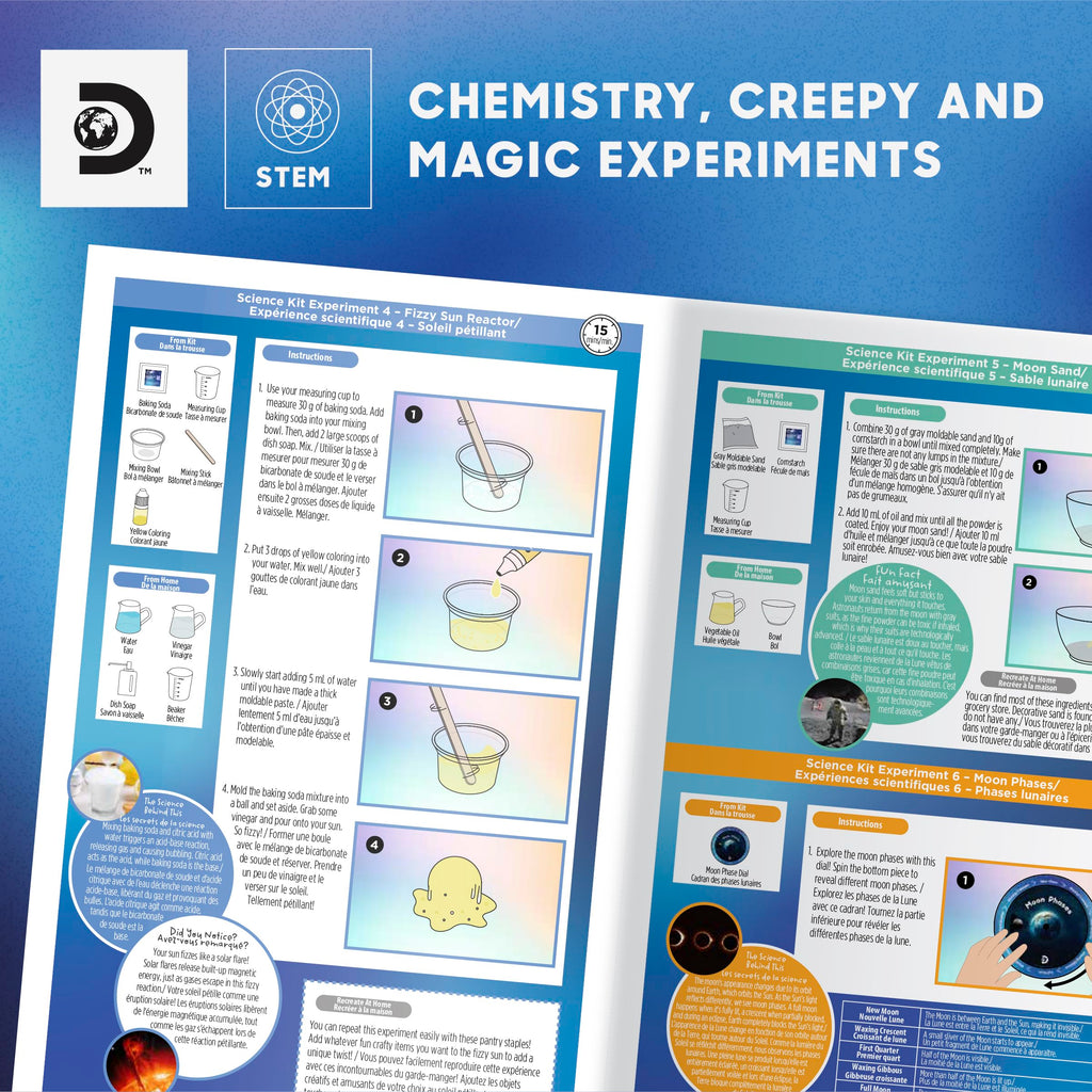 Three in One STEM Science Kit with 84 Experiments for Ages 8 Plus