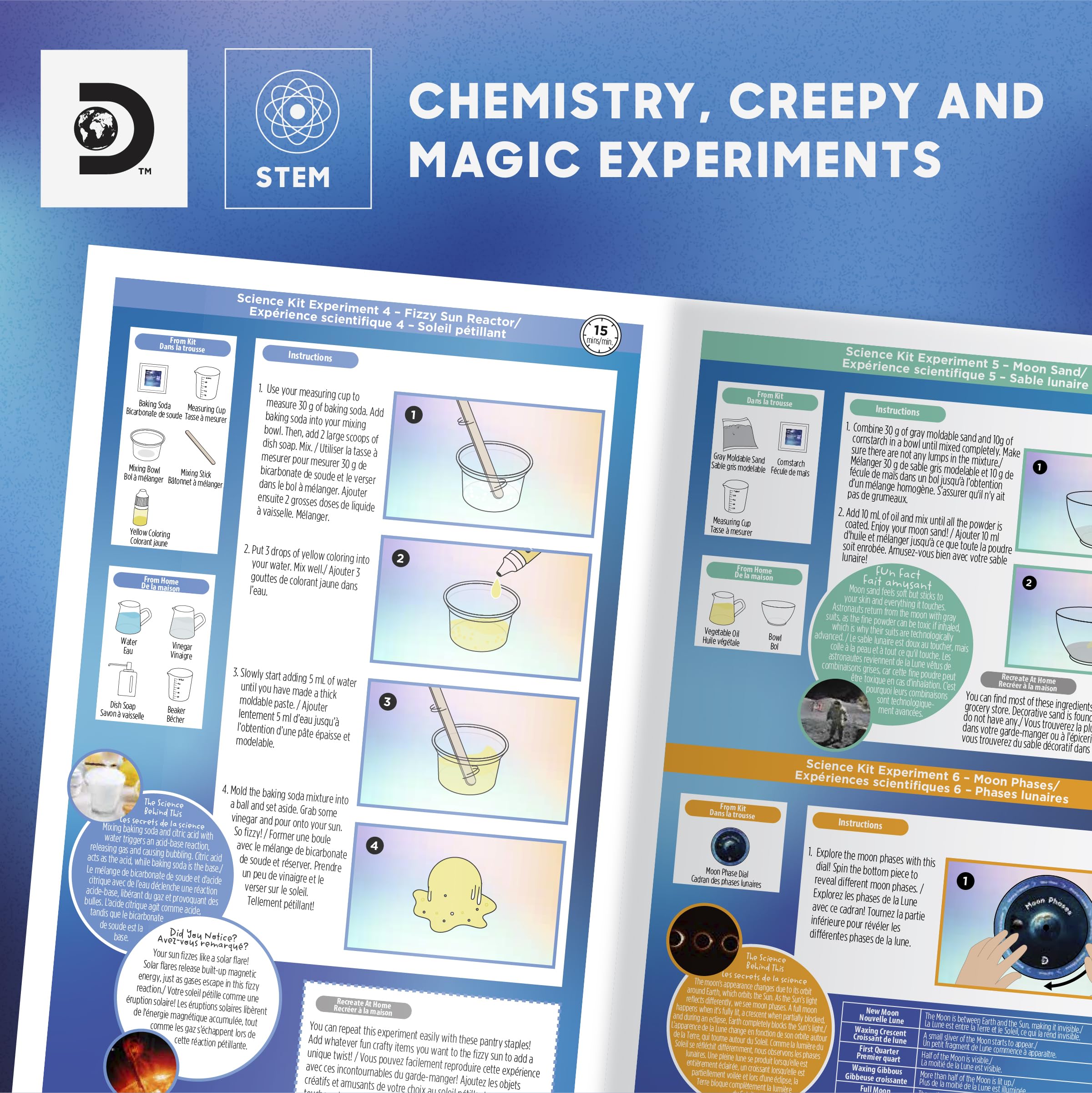 Three in One STEM Science Kit with 84 Experiments for Ages 8 Plus