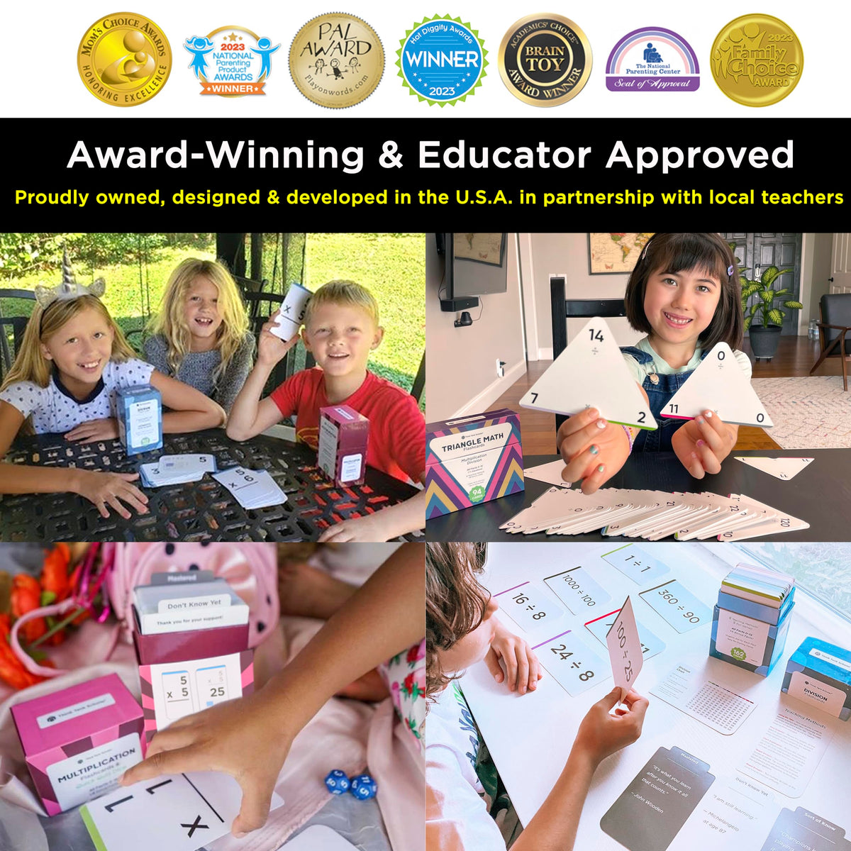 Jumbo Multiplication Flash Cards with 173 Cards for Grades 2 to 6
