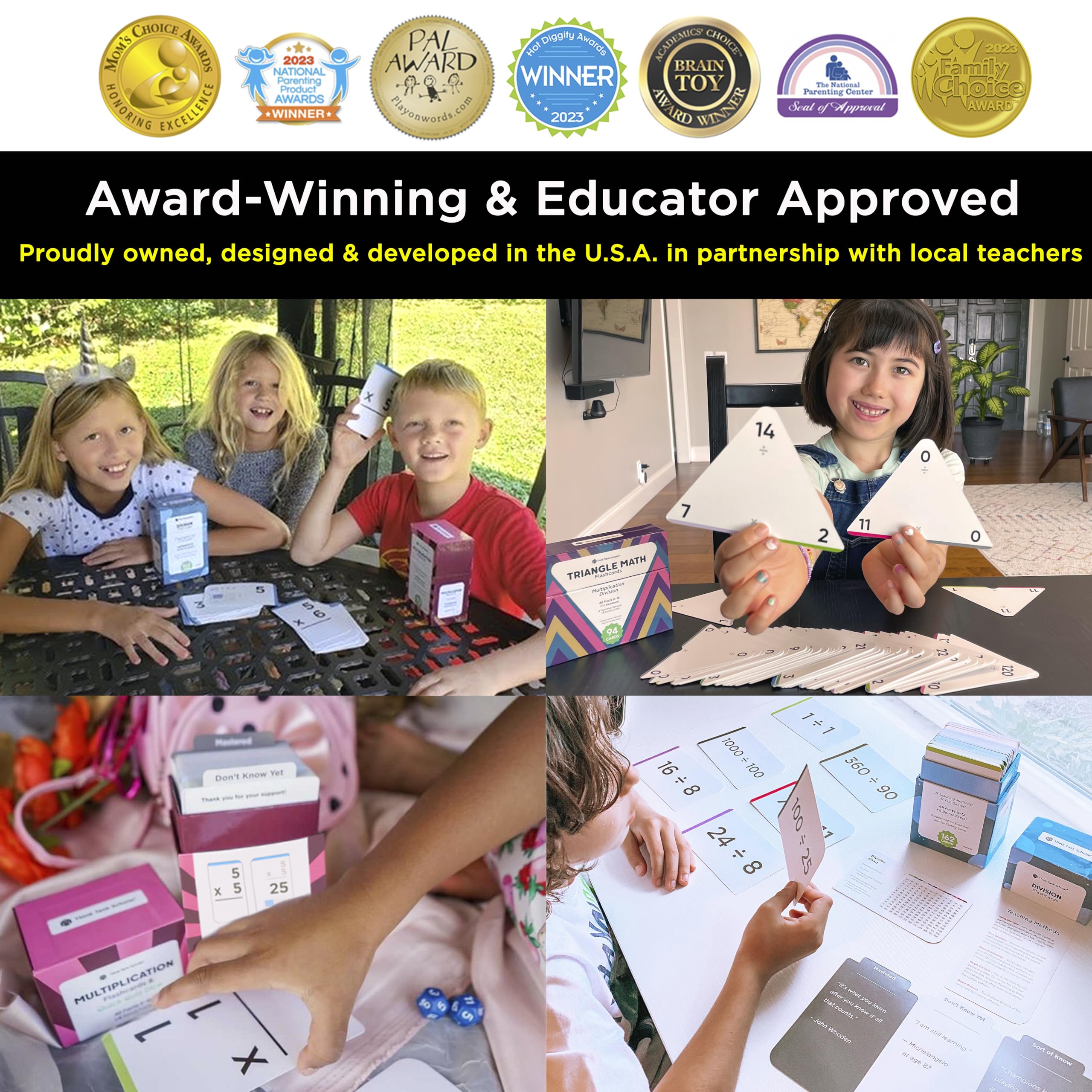 Jumbo Multiplication Flash Cards with 173 Cards for Grades 2 to 6