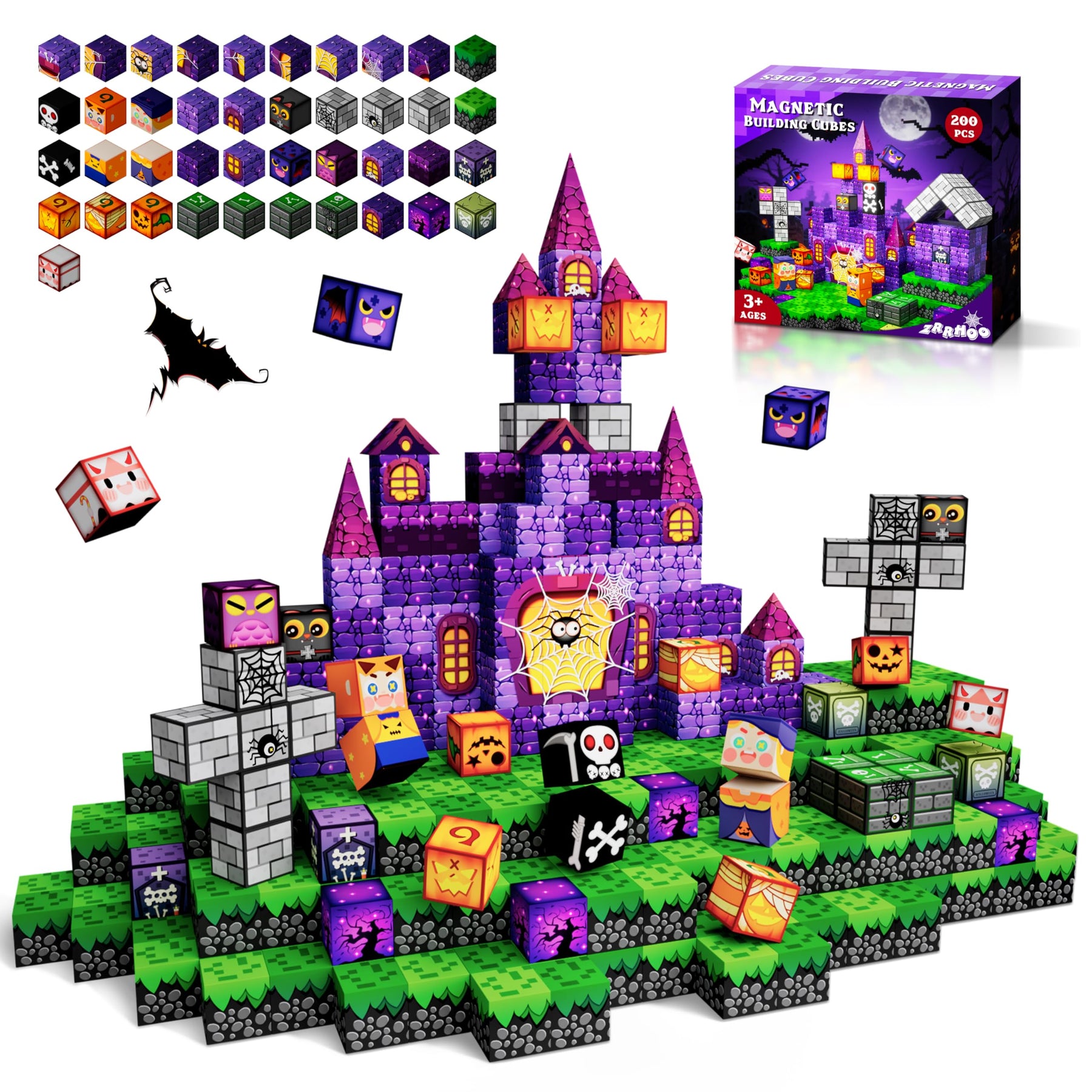 Magnetic Road Tiles Building Set
