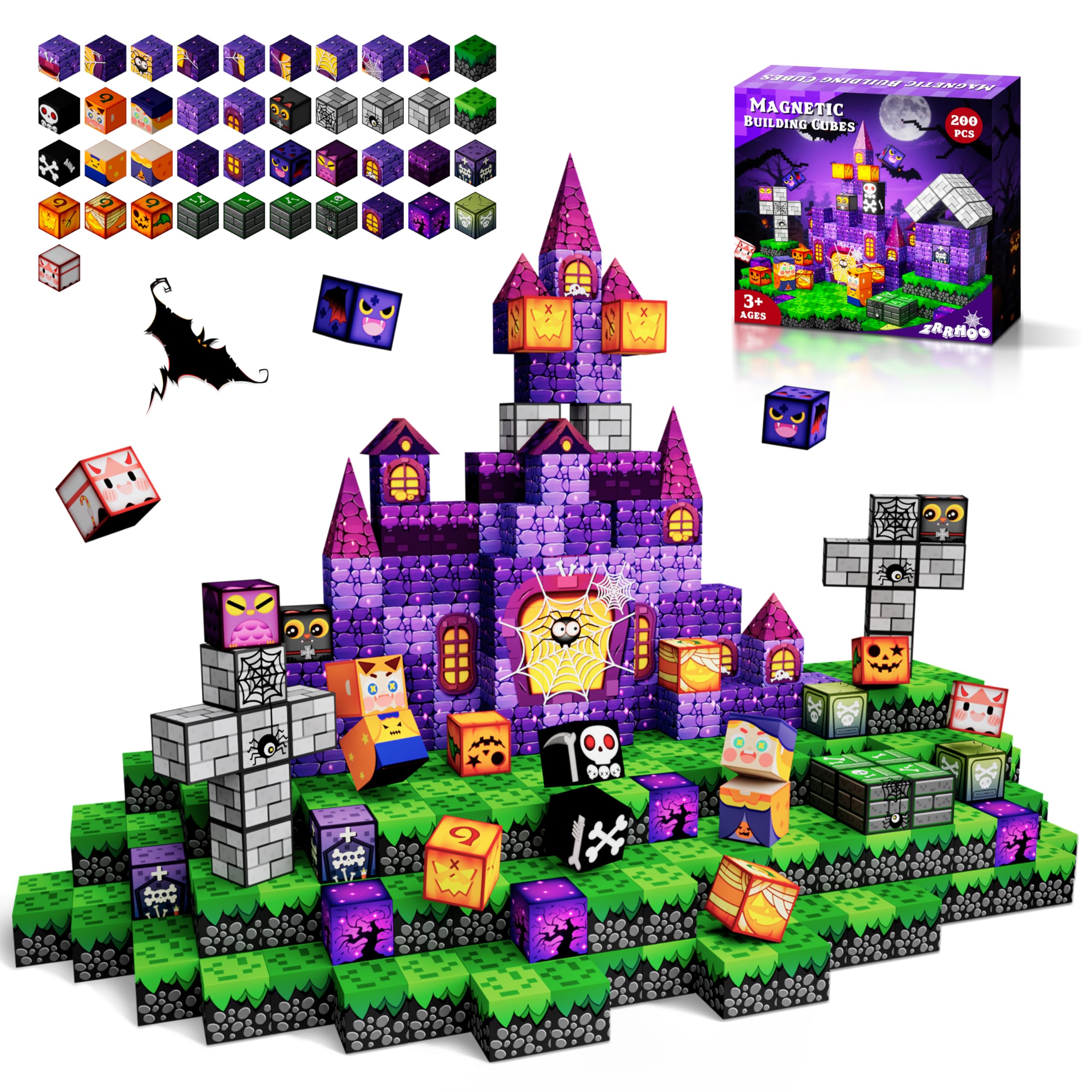 Magnetic Road Tiles Building Set
