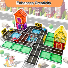 Magnetic Road Tiles Building Set