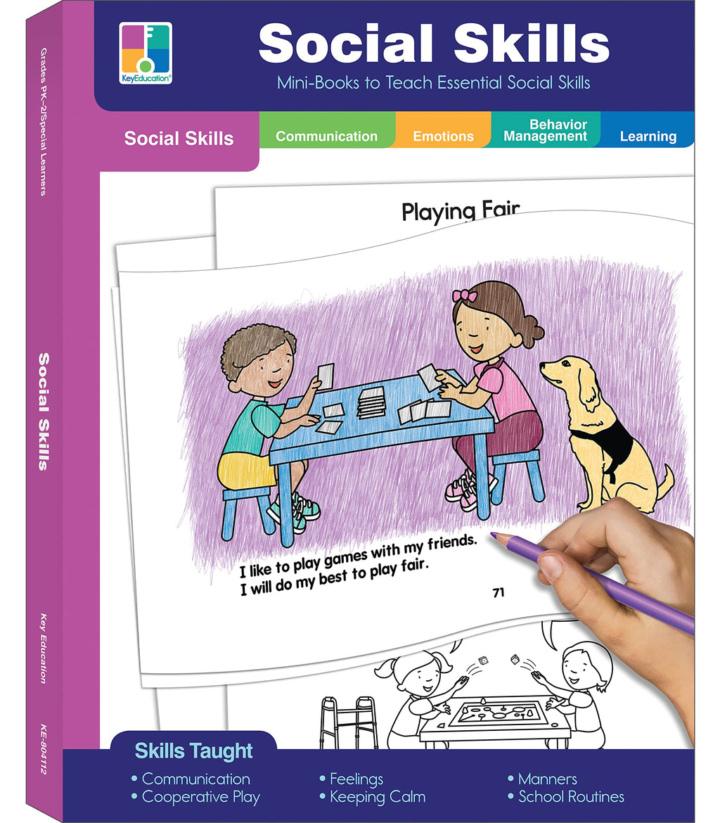 Social Skills Activity Books for Kids Communication Emotions and Manners