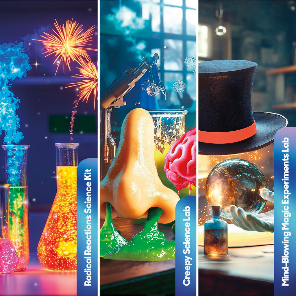 Three in One STEM Science Kit with 84 Experiments for Ages 8 Plus