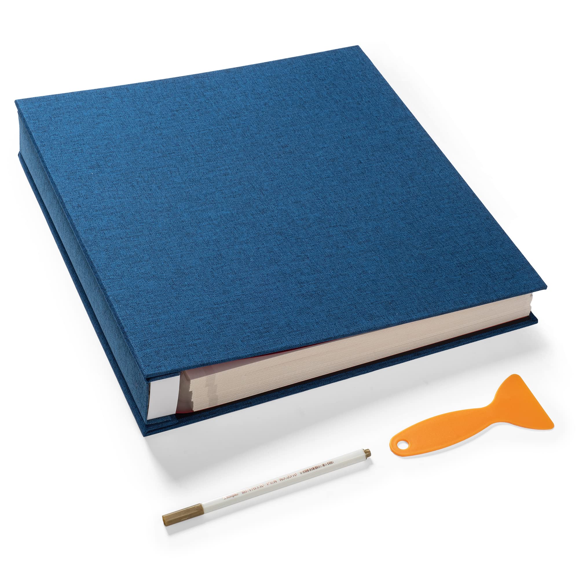 Large Self Adhesive Scrapbook Photo Album with Linen Cover 40 Pages